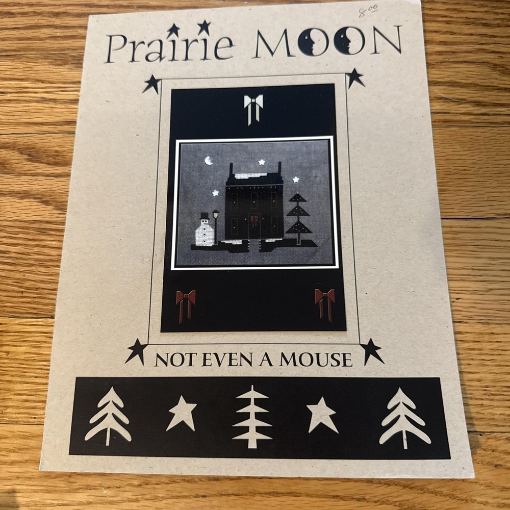 Prairie Moon "Not Even A Mouse" Cross Stitch - Rare